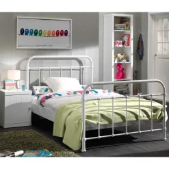 Metallbett Maccles in Weiß