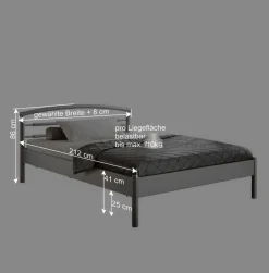 Metallbett Monica aus Gusseisen