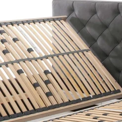 Microfaser Doppelbett mit Bettkasten - Canossa