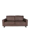 Microfaser 2er Sofa in kantigem Design - Onjamy