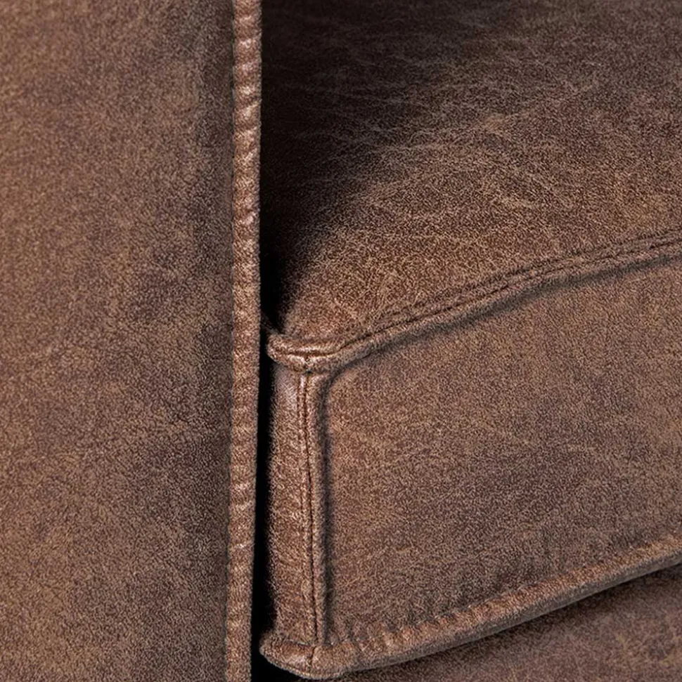 Microfaser 2er Sofa in kantigem Design - Onjamy