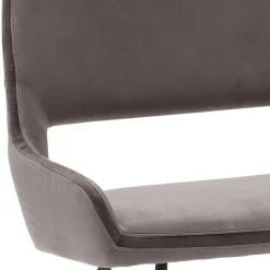 Microfaser Esszimmerbank in Hellbraun - Puladium