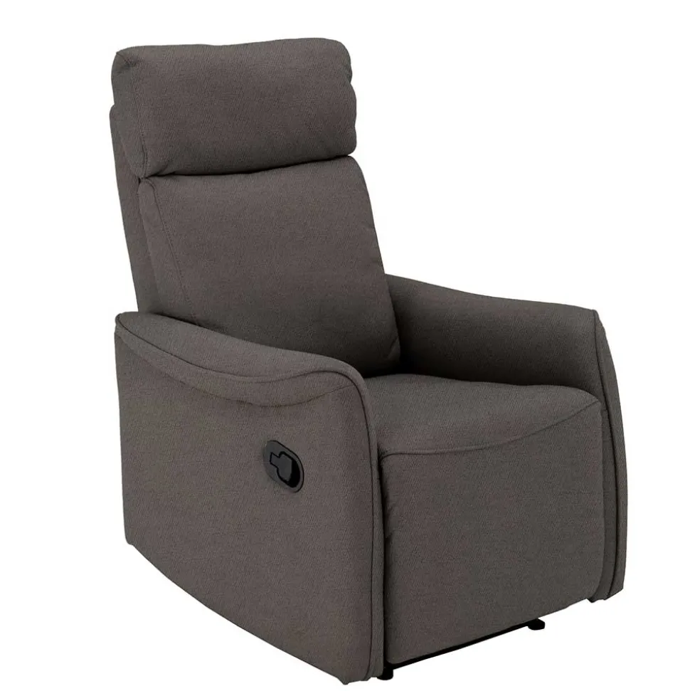 Microfaser TV Relaxsessel in Dunkelgrau - Vergoma