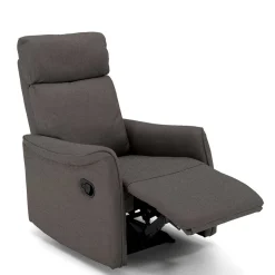 Microfaser TV Relaxsessel in Dunkelgrau - Vergoma
