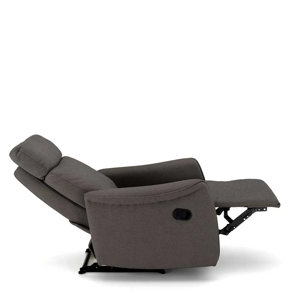 Microfaser TV Relaxsessel in Dunkelgrau - Vergoma