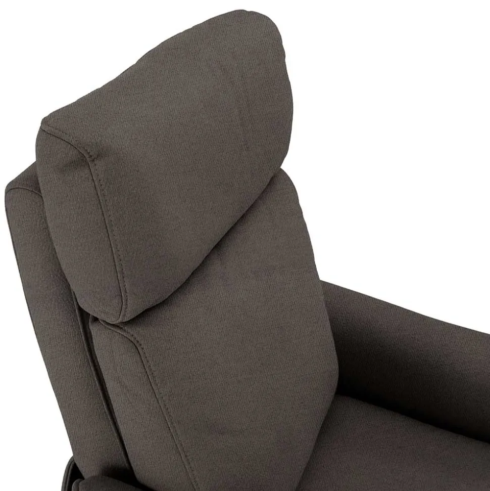 Microfaser TV Relaxsessel in Dunkelgrau - Vergoma