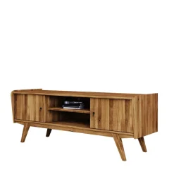 Mid Century TV Lowboard aus Wildeiche massiv - Hardus