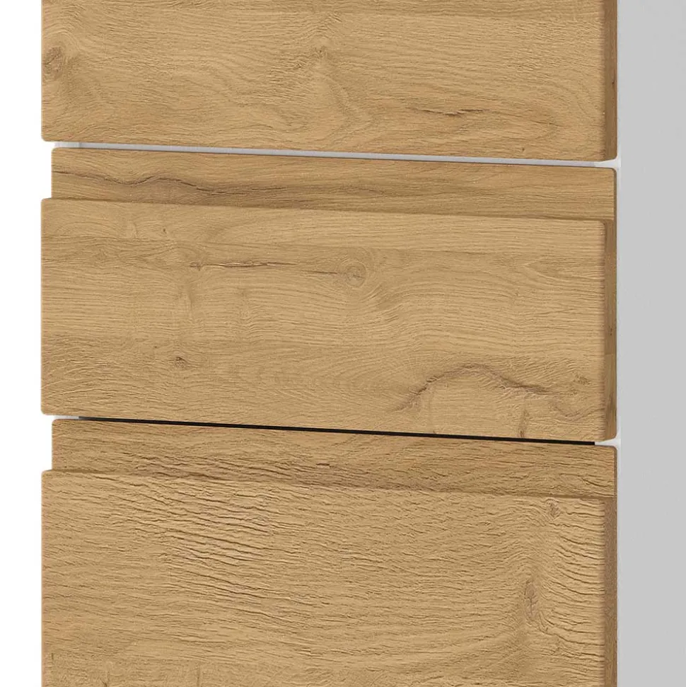 Midi-Schrank in Wildeiche & Weiß - Aspariavo