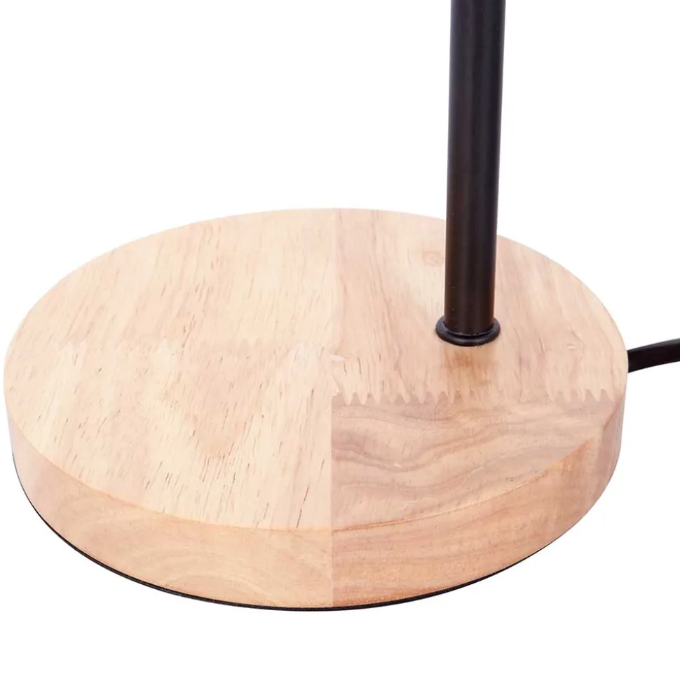 Minimalistische Tischlampe in Schwarz & Natur - Dave