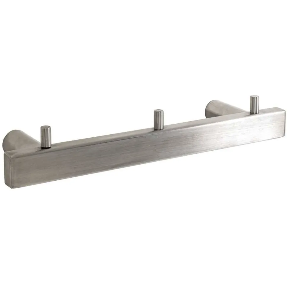 Minimalistische Wandgarderobe aus Edelstahl - Adobo