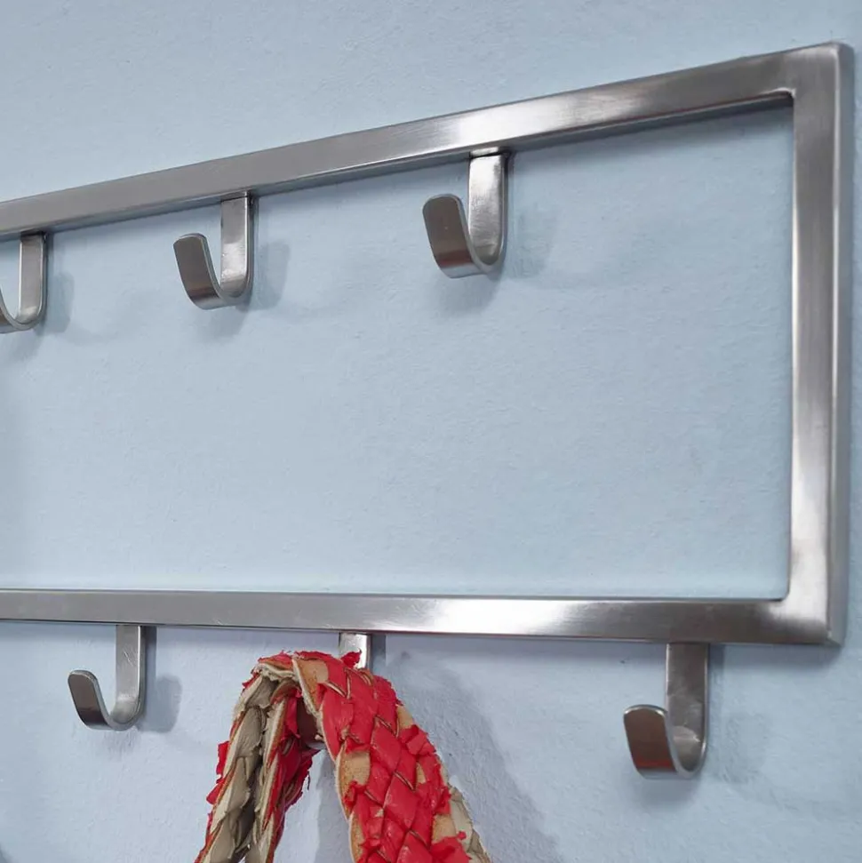 Minimalistische Wandgarderobe mit 15 Kleiderhaken - Mialan