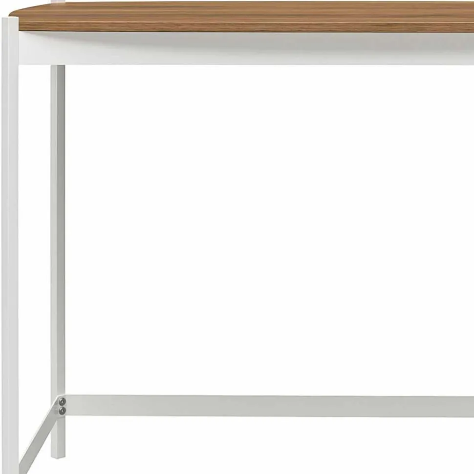 Minimalistischer Schreibtisch in Walnuss Optik - Zyreano