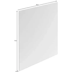 Minimalistischer Wandspiegel in Anthrazit - Vlatu