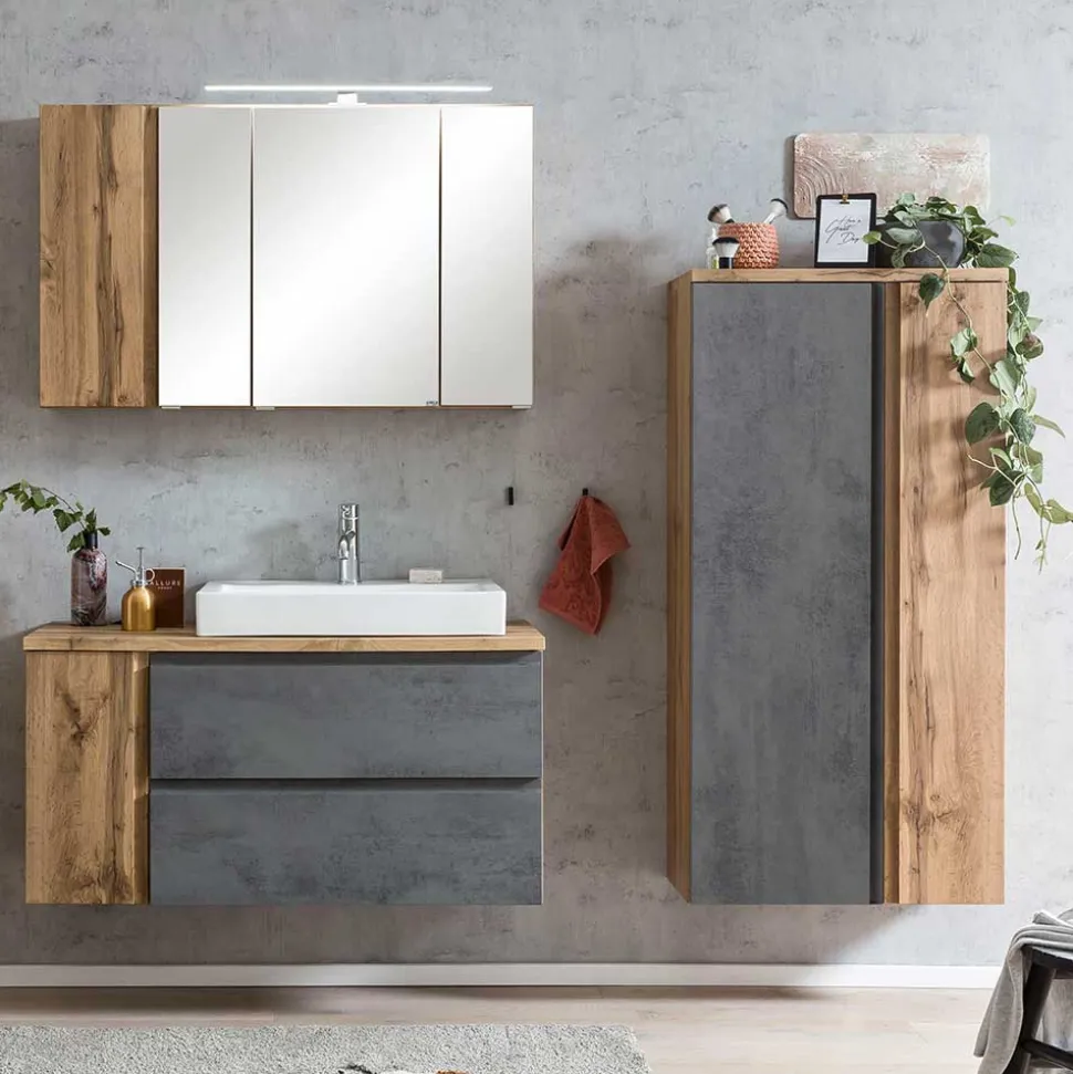 Mittelgroßer Badschrank - 65x135x35 cm - Mia