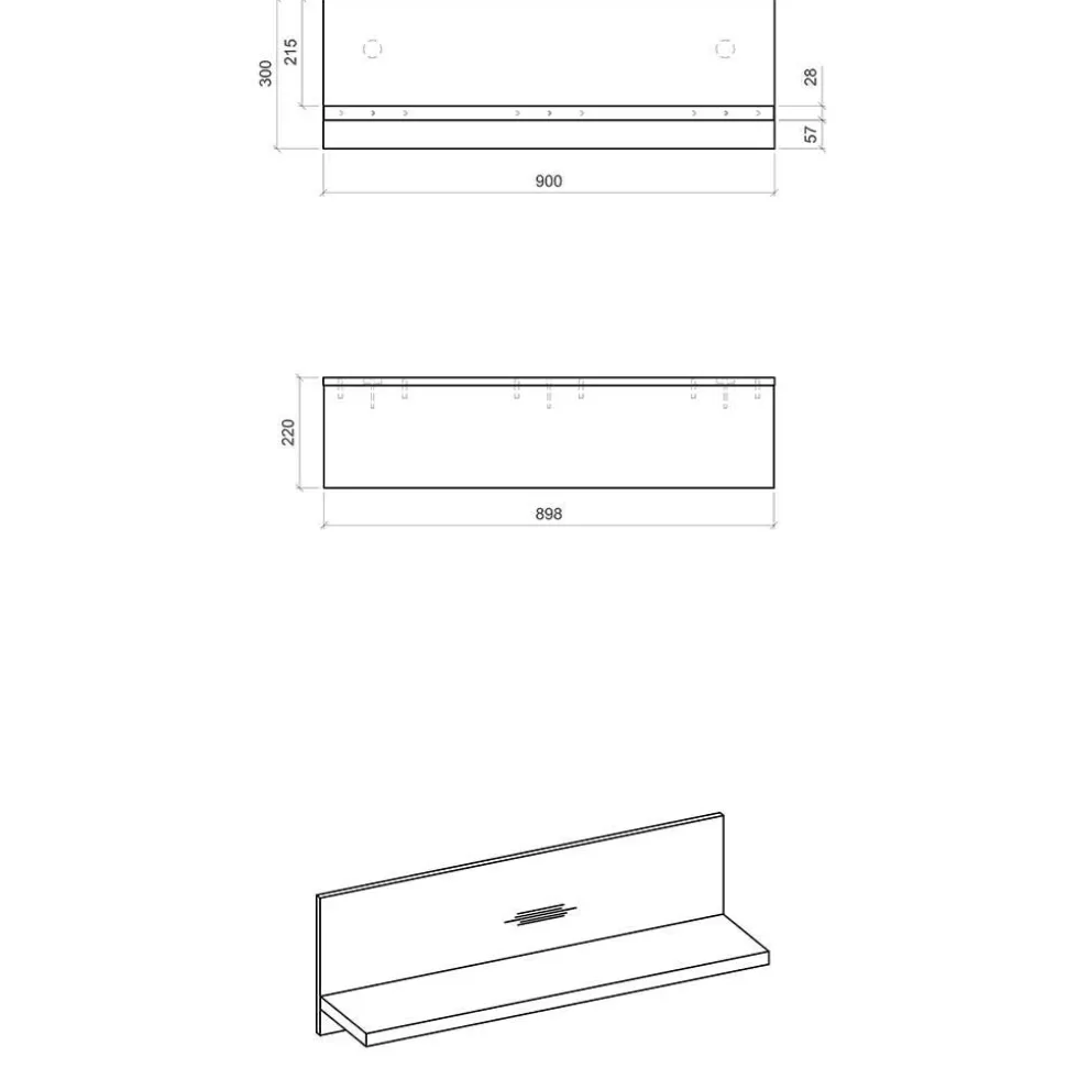 Mobiliar für Küche inklusive Tresen - Garisa (sechsteilig)