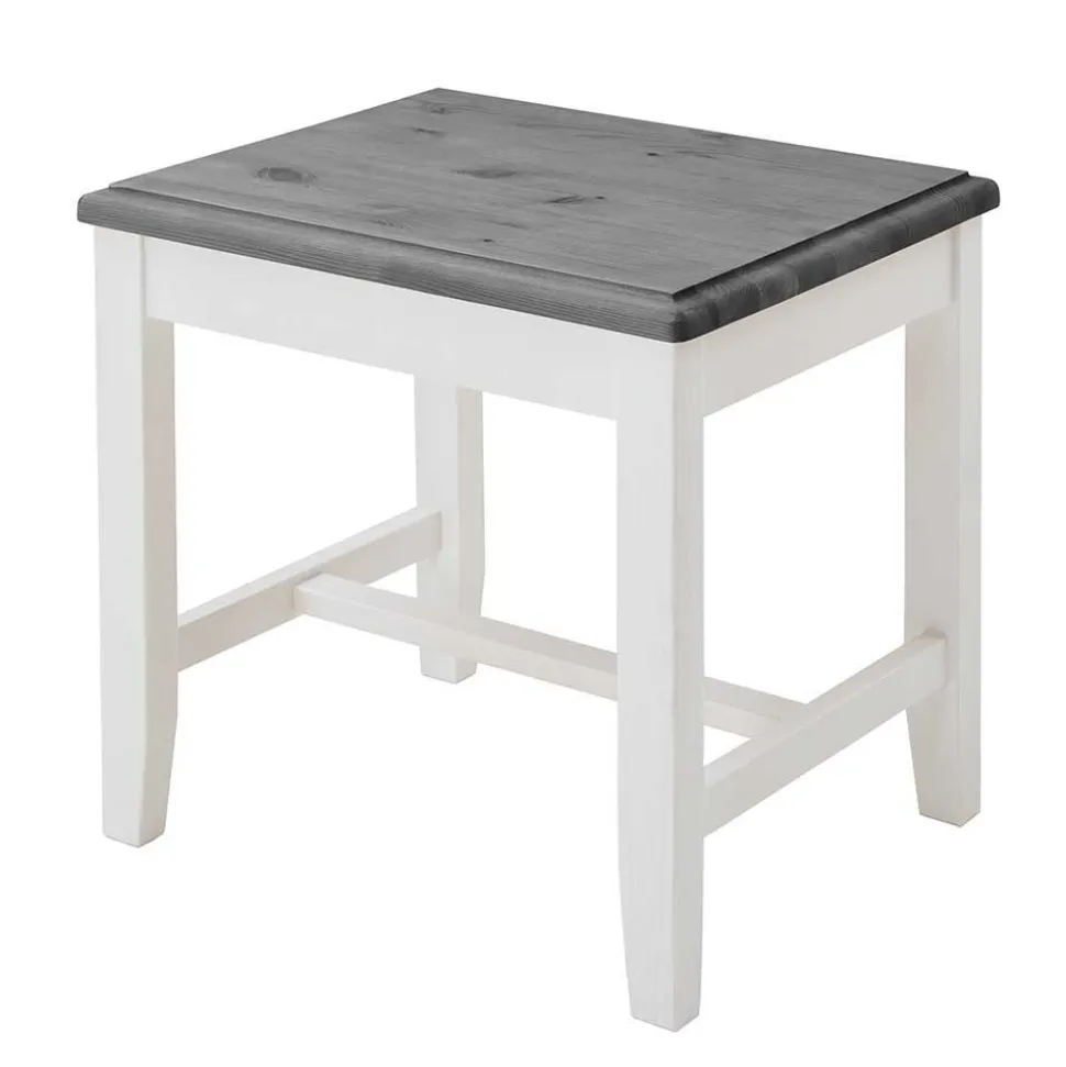 Modern Country Frisiertisch Set zweifarbig - Mirandesca (dreiteilig)