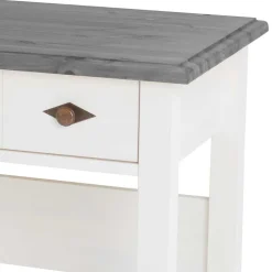 Modern Country Frisiertisch Set zweifarbig - Mirandesca (dreiteilig)