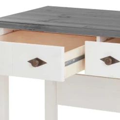 Modern Country Frisiertisch Set zweifarbig - Mirandesca (dreiteilig)