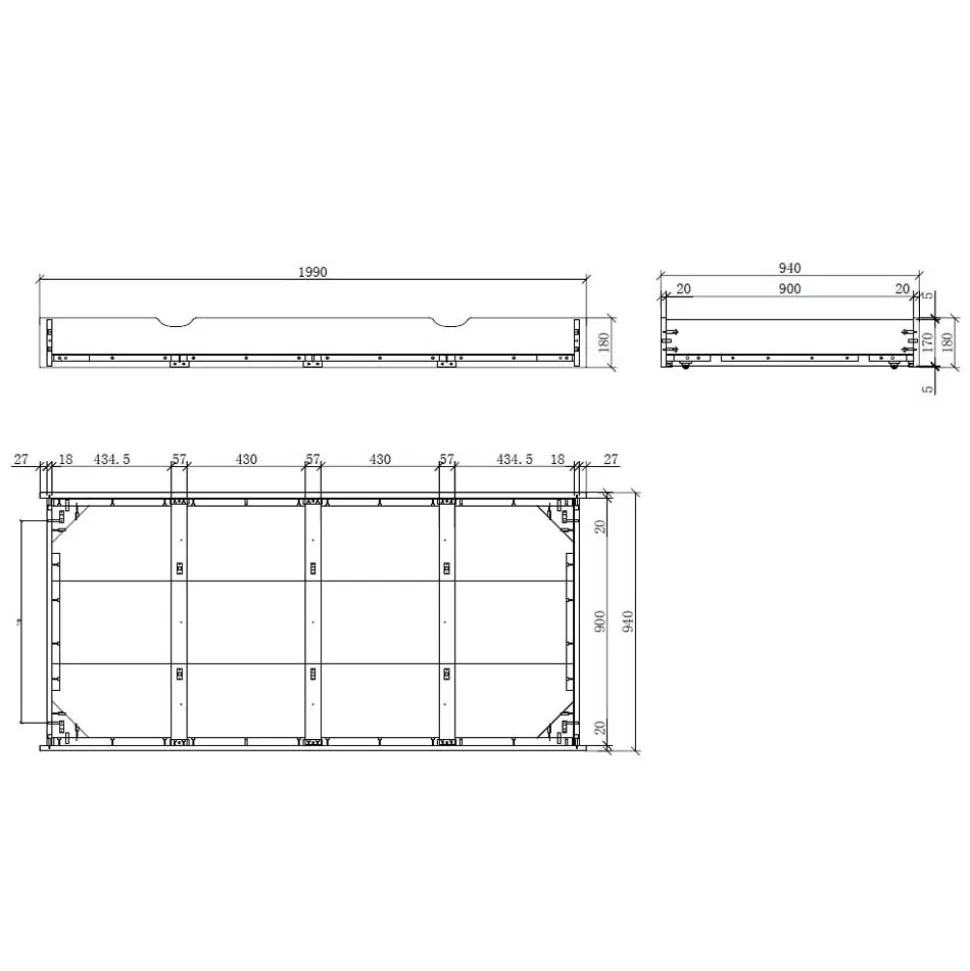 Modern Country Kinderbett in Weiß - Ellen