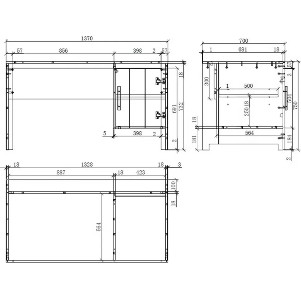 Modern Country Kinderzimmer in Weiß - Ellen (vierteilig)