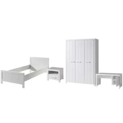 Modern Country Kinderzimmer in Weiß - Ellen (vierteilig)