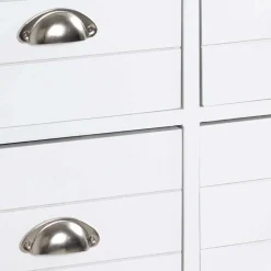 Modern Country Kommode in Weiß - Fidono