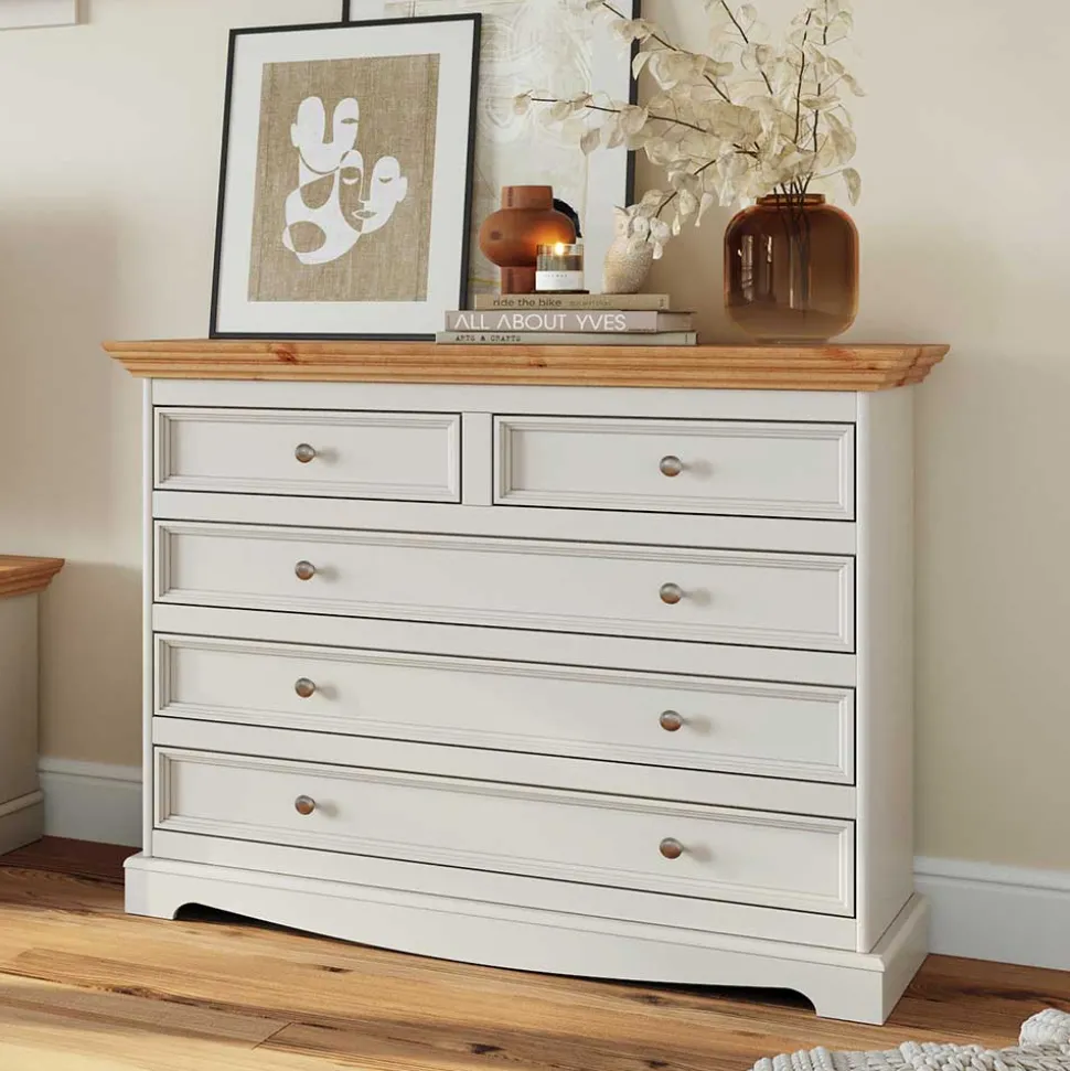 Modern Country Kommode zweifarbig - Vitablo