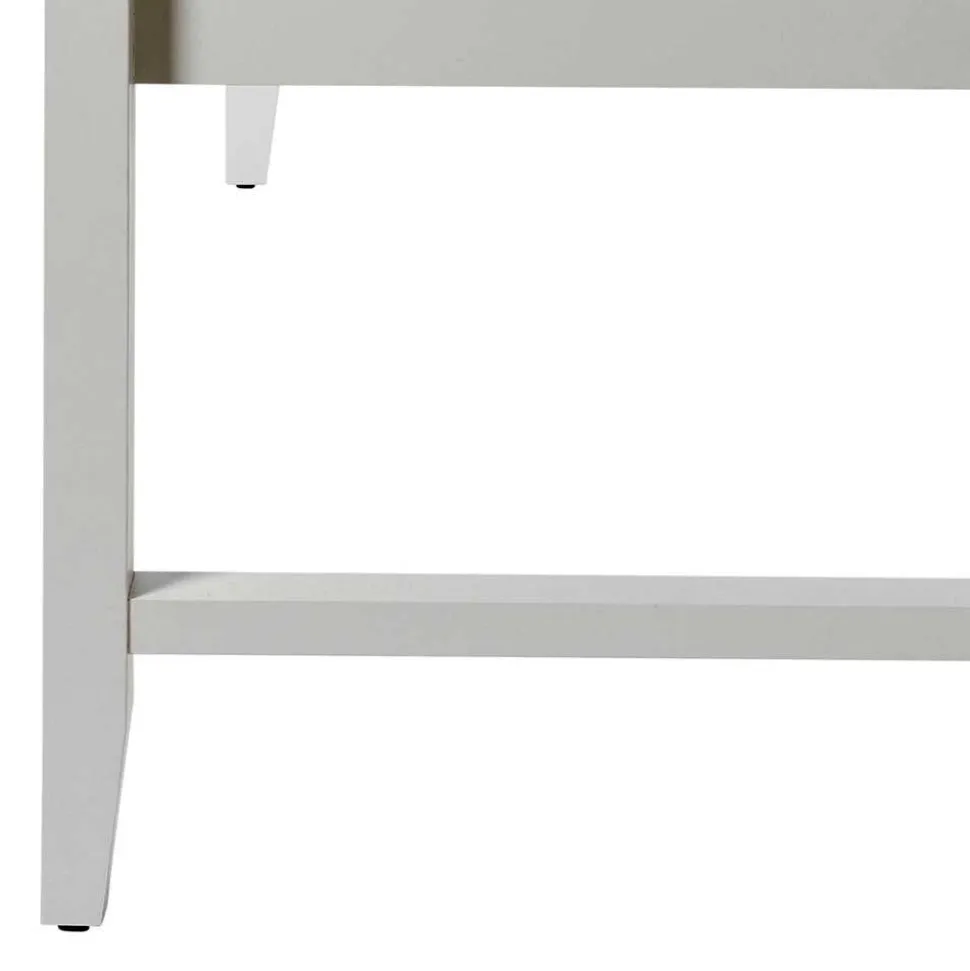 Modern Country Schreibtisch in Weiß - Carter