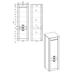Modern Country Style Küche Möbel - Eture (vierteilig)