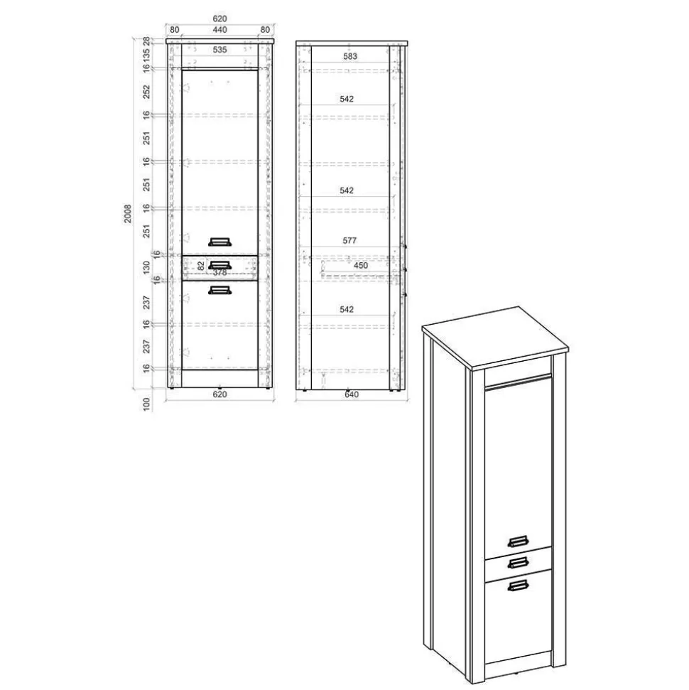 Modern Country Style Küche Möbel - Eture (vierteilig)