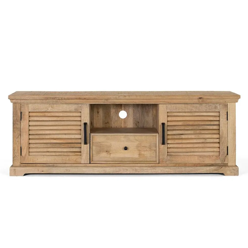 Modern Country TV Board mit Lamellentüren - Muray