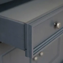 Modern Country Vitrinenschrank in Grau & Kiefer - Eromsia