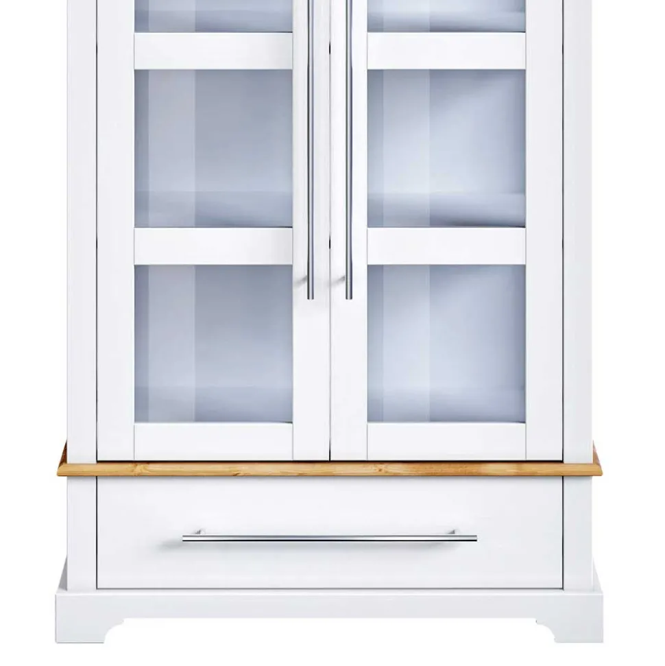 Modern Country Vitrinenschrank zweifarbig - Eyzaco