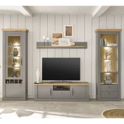 Modern Country Wohnwand Set - Buleta (vierteilig)