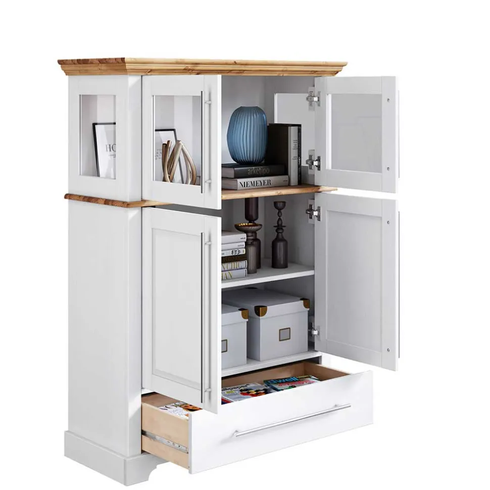 Modern Country Wohnzimmerschrank zweifarbig - Eyzaco