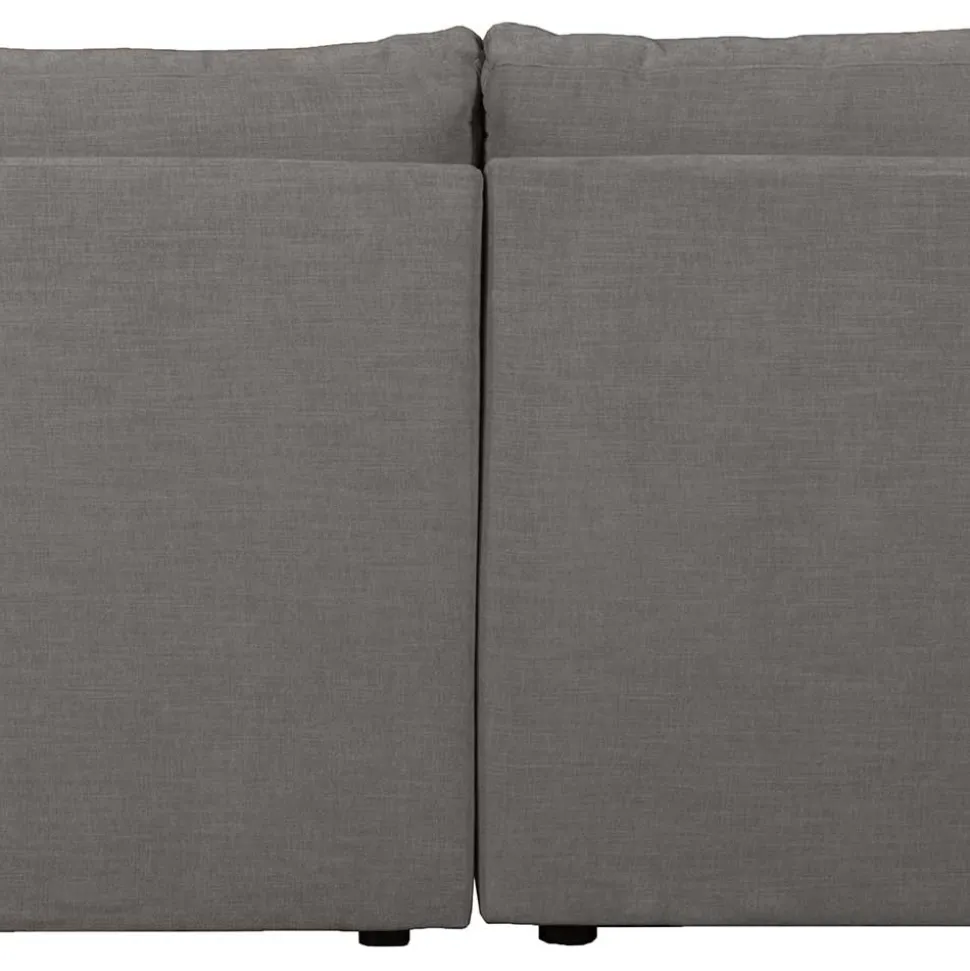 Moderne Couchecke in Grau Stoffbezug - Janilea