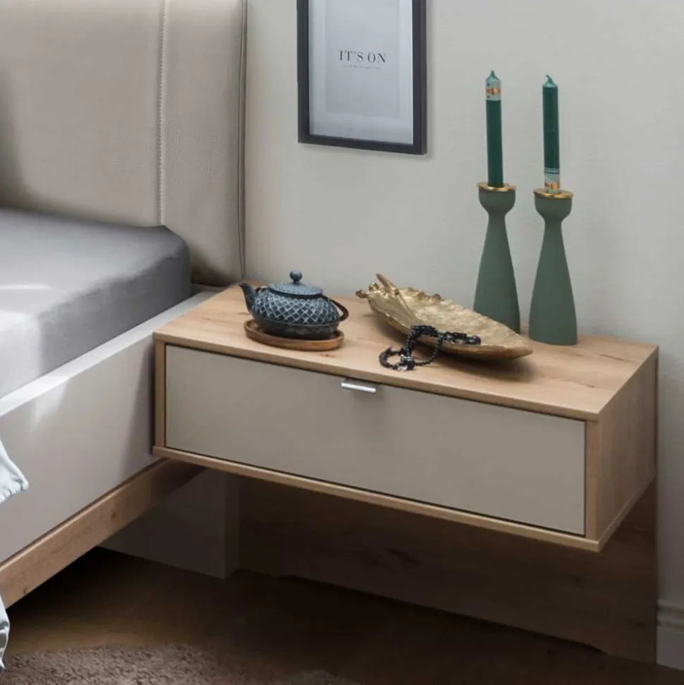 Moderne Design Bettanlage mit Kunstleder - Crascanu (dreiteilig)