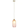 Moderne Design Hängeleuchte in Rosa Glas - Abid