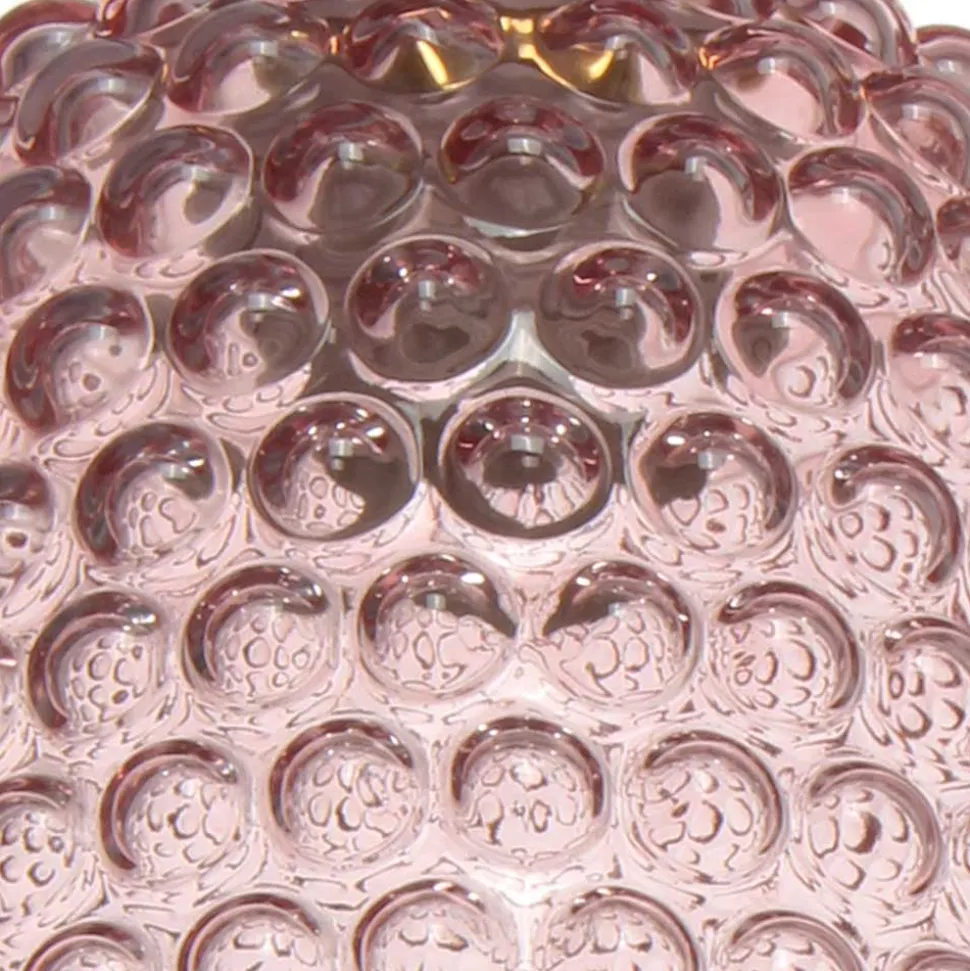 Moderne Design Hängeleuchte in Rosa Glas - Abid