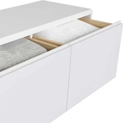 Moderne Garderobenmöbel aus Holz in Weiß - Oranias (dreiteilig)