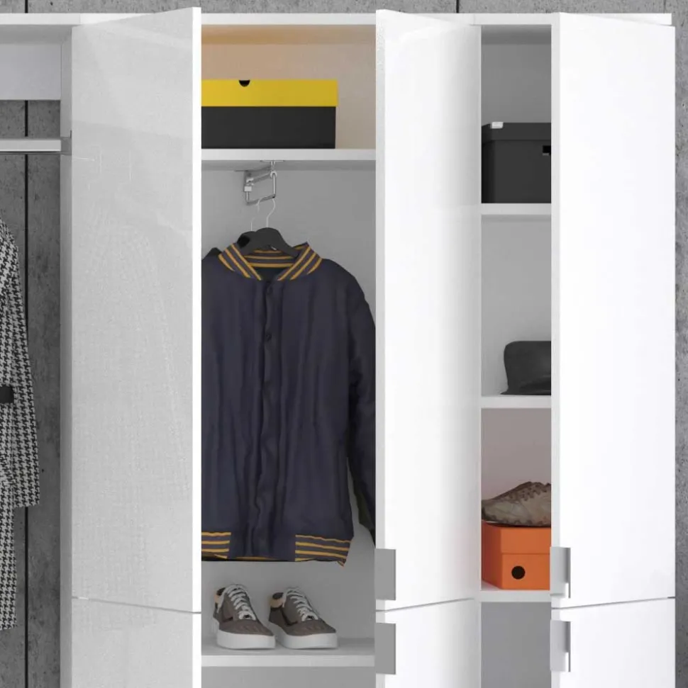 Moderne Garderobenmöbel Schrankwand - Ejulia (vierteilig)