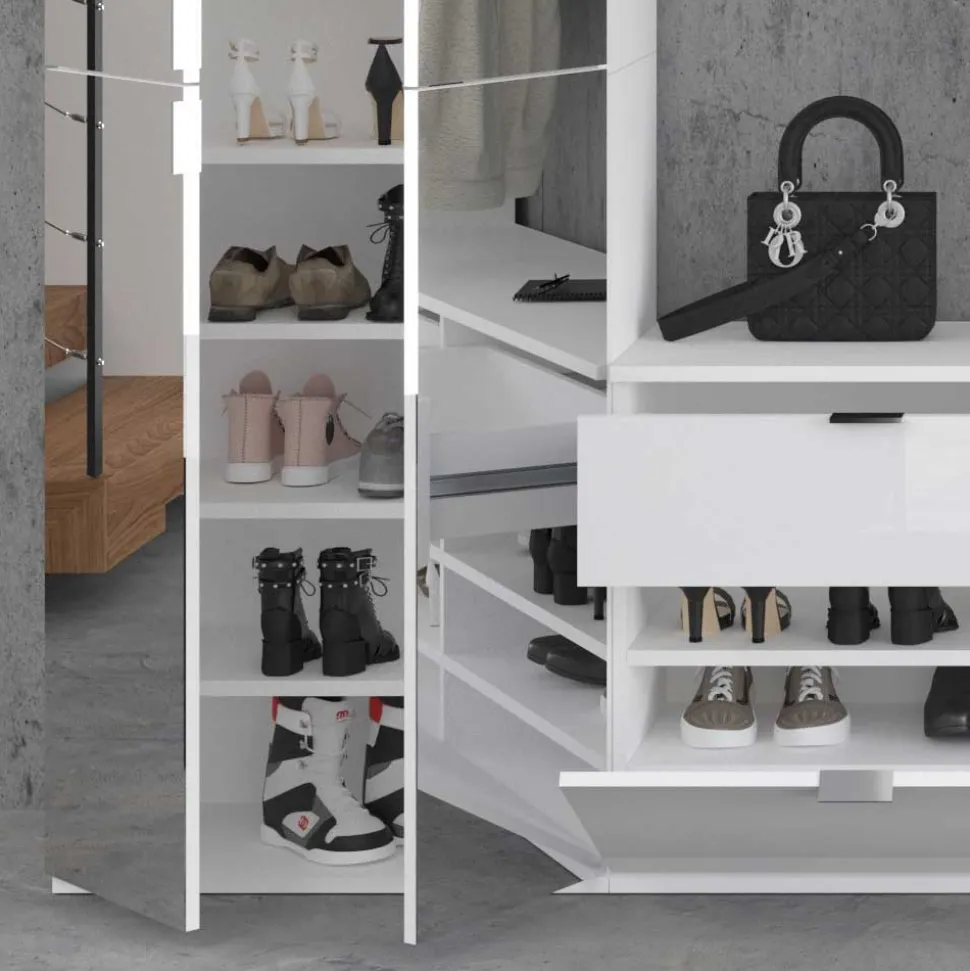 Moderne Garderobenmöbel Schrankwand - Ejulia (vierteilig)