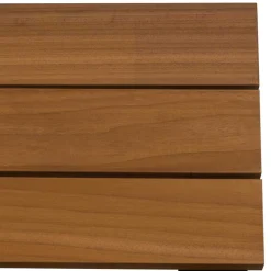 Moderne Gartenbank aus Abachi Holz - Liz