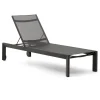 Moderne Gartenliege in Dunkelgrau - Babet