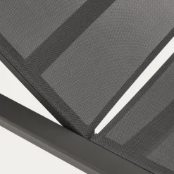 Moderne Gartenliege in Dunkelgrau - Babet