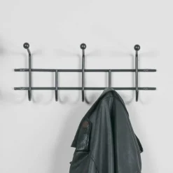 Moderne Hakenleiste Garderobe in Schwarz - Winnington