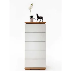 Moderne Hochkommode in Weiß - Vangels