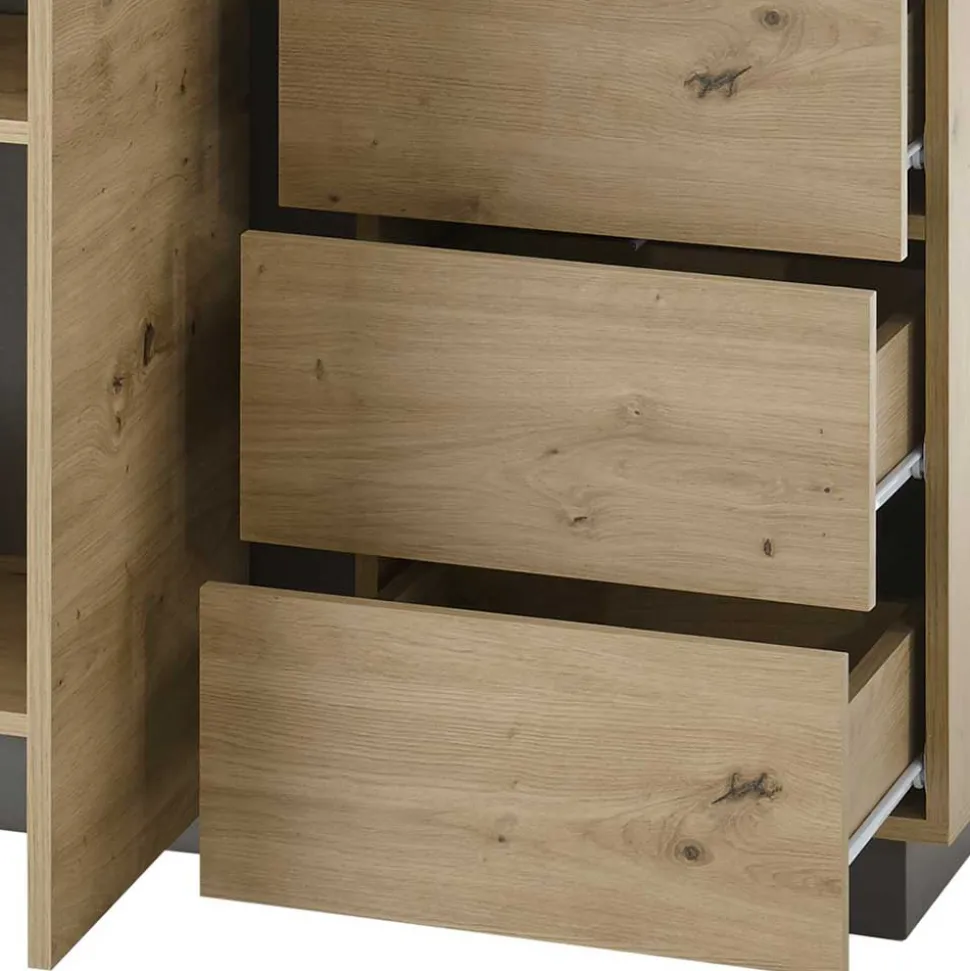 Moderne Kombi-Kommode 138 cm breit - Lairian