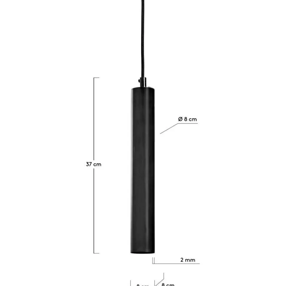 Moderne Pendellampe in Schwarz - Torin