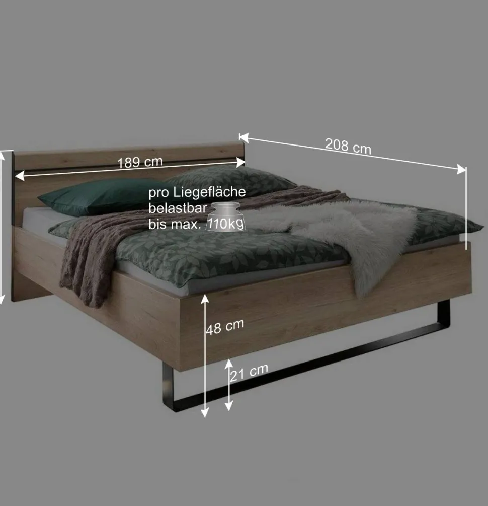 Moderne Schlafzimmermöbel Kombi - Licruva (vierteilig)